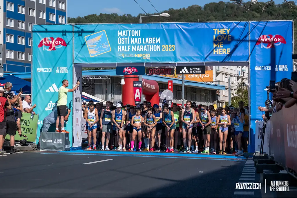 Runner alla Prague Half Marathon